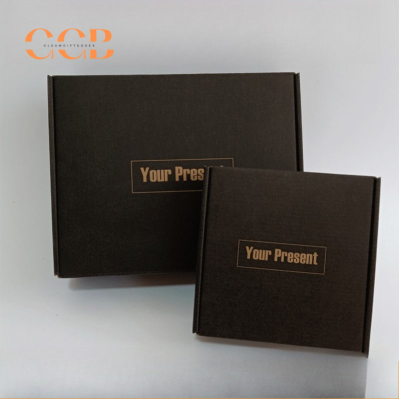 10pcs black Black Kraft Paper Corrugated Mailer Boxes
