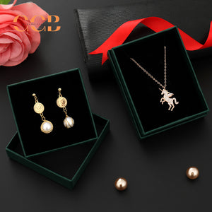 10pcs Dark Green Textured Jewelry Gift Boxes, Wholesale Packaging for Necklace, Earrings, Ring & Small Gifts