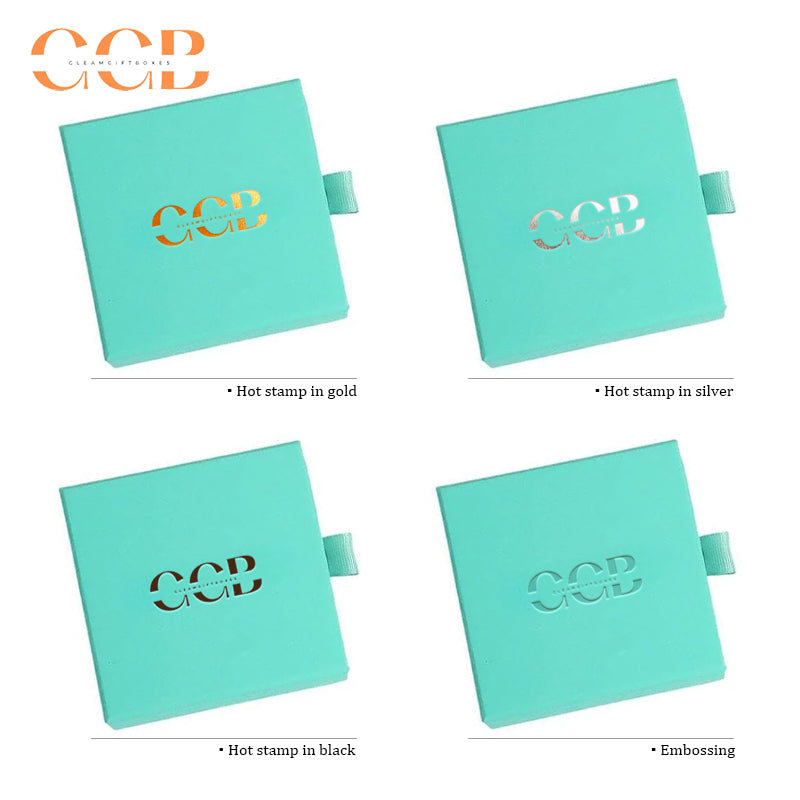 50 pcs Blue Custom Jewelry Drawer Boxes