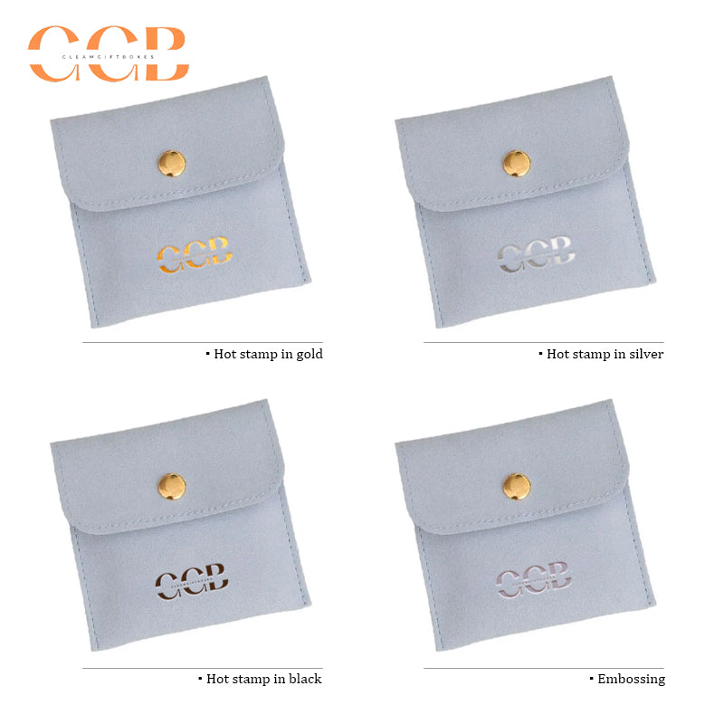 10pcs blue Microfiber Set Jewelry Pouches