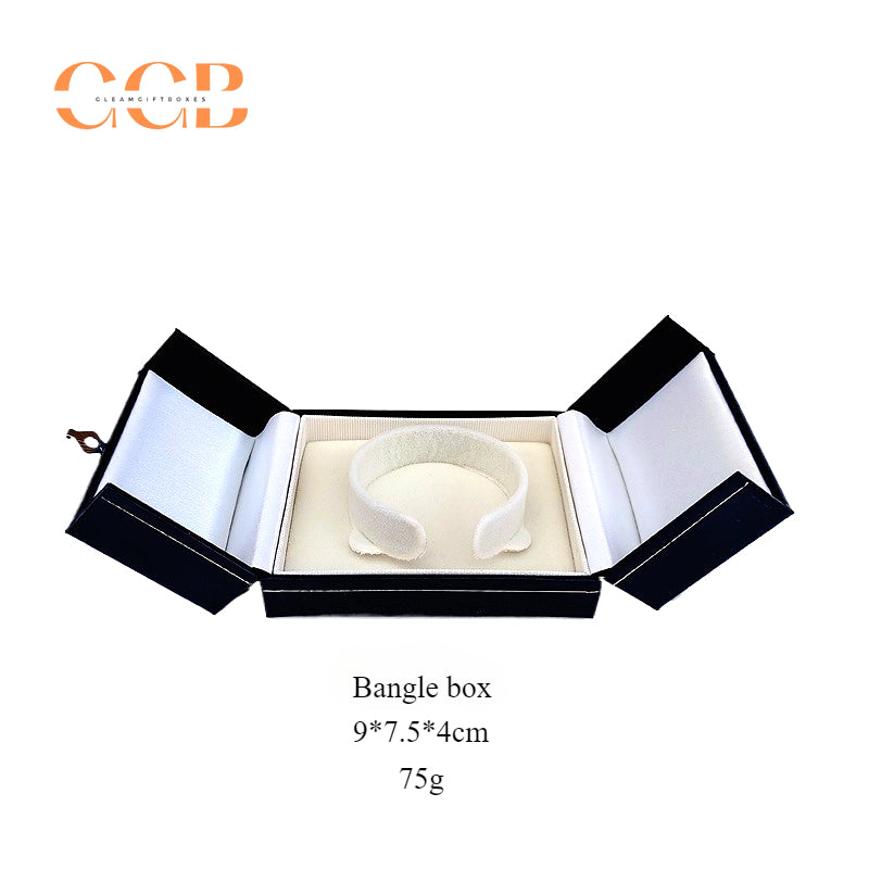 Vintage dark blue double door mini jewelry box for proposal