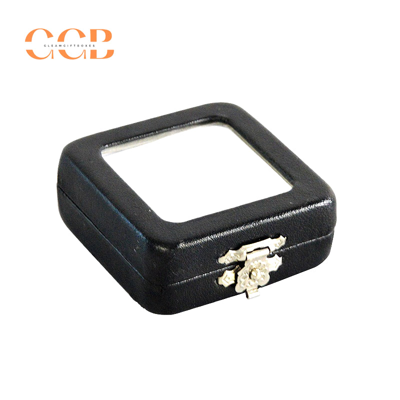 10 pcs Luxury PU jewelry metal box