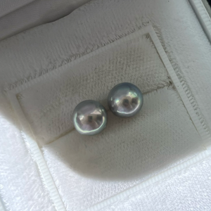 3A 4-10mm Grey Akoya Baroque Pearl, Natural Tone Loose Pearl with Strong Luster, Undrilled Half Drilled 1mm or Fully Drilled 0.7mm