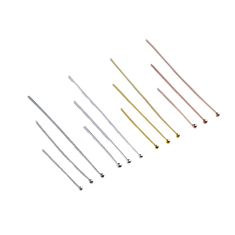 10pcs 20-40mm S925 Sterling Silver Ball Head Needles