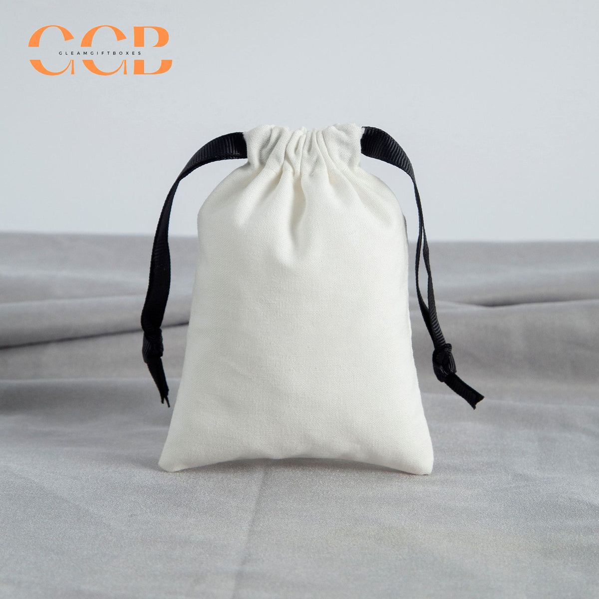 20pcs white jewelry pouch with black string, drawstring bag for rings earrings bracelets, multi size jewelry packaging gift bags