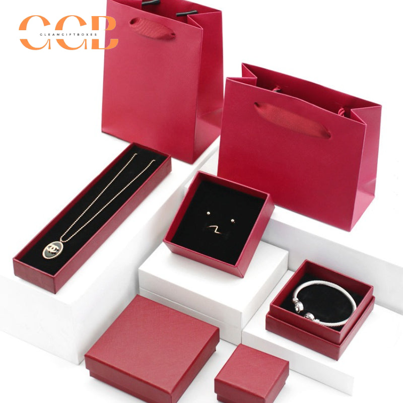 10pcs jewelry gift box and bag set, multi color packaging for rings earrings bracelets, customizable jewelry boxes without logo
