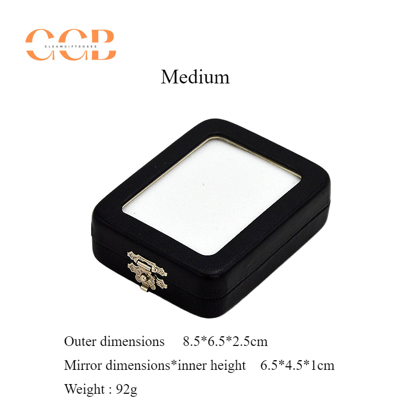 10 pcs Luxury PU jewelry metal box