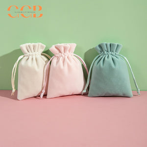 20pcs velvet jewelry pouch set, soft drawstring bags for rings earrings bracelets necklaces, luxury velvet jewelry packaging bags