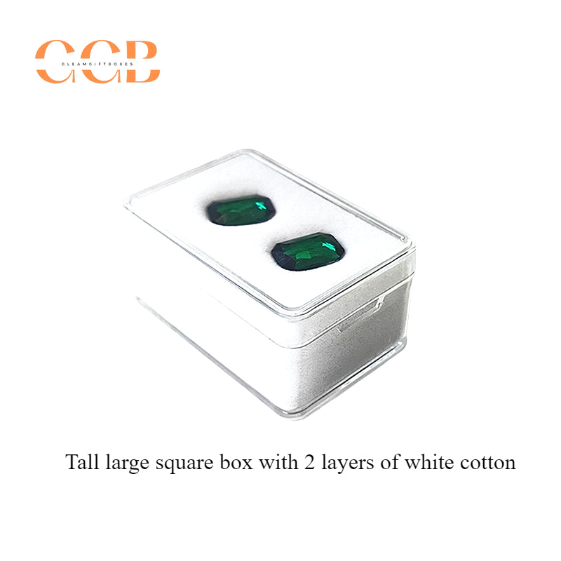 20pcs Plastic Transparent Jewelry Display Box