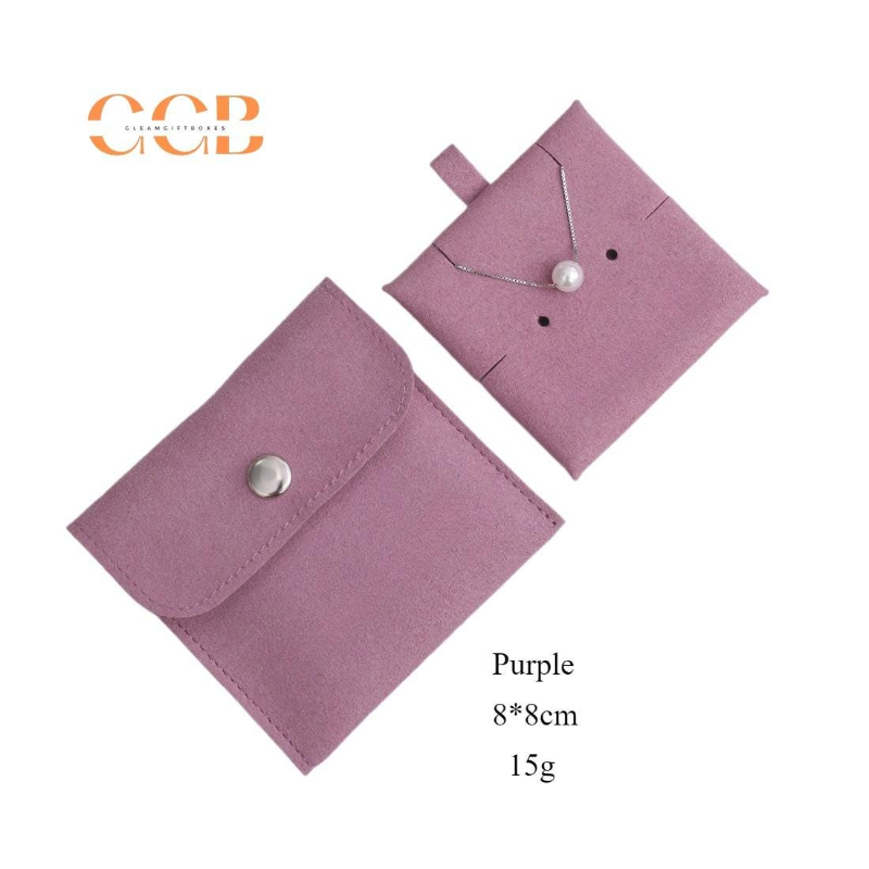 10pcs purple Microfiber Set Jewelry Pouches