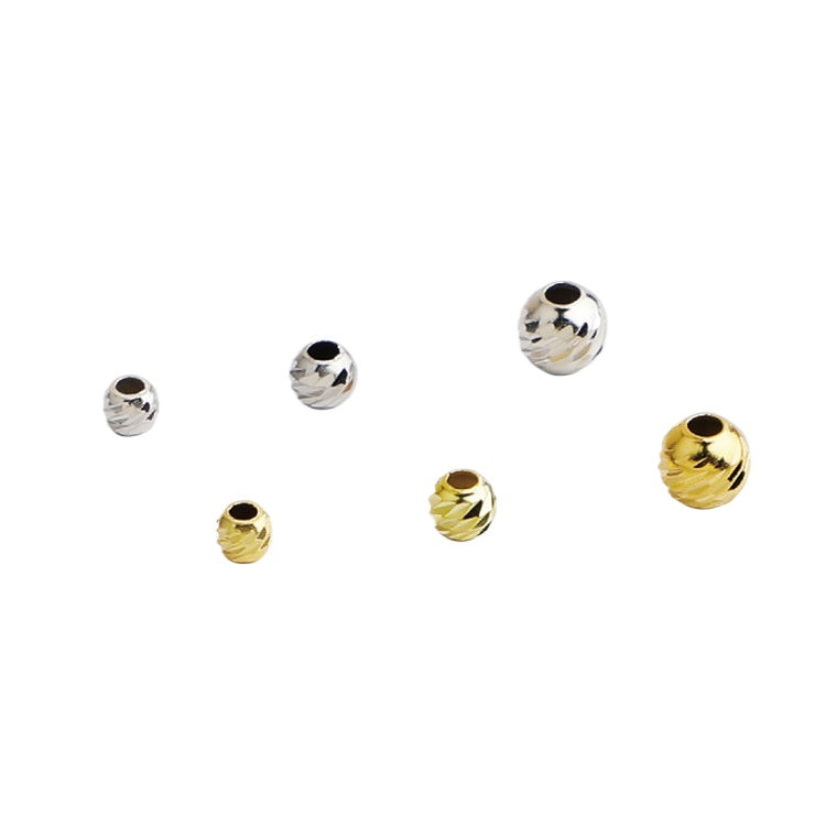 10pcs 2.5-4mm S925 Gold-Plated Flower Spacer Beads for DIY Jewelry Making