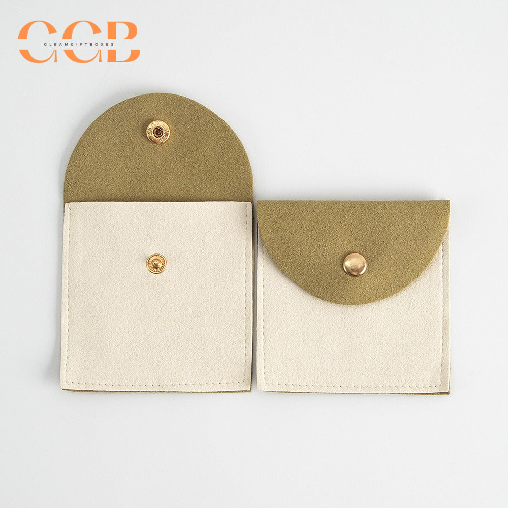 20pcs 8x8cm multi color jewelry pouch, soft suede travel pouch for rings earrings necklaces, customizable jewelry packaging bags