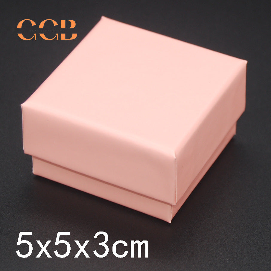 10pc Small Matte Jewelry Box 5×5×3 cm (1.9"x1.9"x1.1") | Custom Logo Ring Earring Packaging | Frosted Paper Cardboard