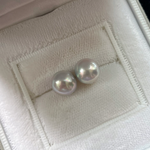 3A 4-10mm Grey Akoya Baroque Pearl, Natural Tone Loose Pearl with Strong Luster, Undrilled Half Drilled 1mm or Fully Drilled 0.7mm