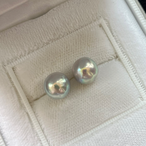 3A 4-10mm Grey Akoya Baroque Pearl, Natural Tone Loose Pearl with Strong Luster, Undrilled Half Drilled 1mm or Fully Drilled 0.7mm
