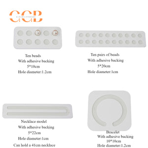 Acrylic pearl display board for loose bead arrangement