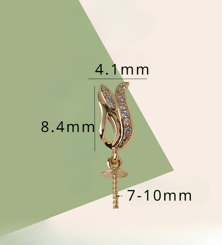 AU750 7-10 pearl pendant setting