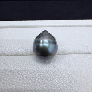 3A Multicolor Tahitian Baroque Drop Pearl Undrilled, Peacock Green Iridescent Rippled Nacre Pearl for DIY Ring Necklace Earrings