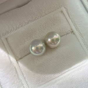 3A 4-10mm Grey Akoya Baroque Pearl, Natural Tone Loose Pearl with Strong Luster, Undrilled Half Drilled 1mm or Fully Drilled 0.7mm