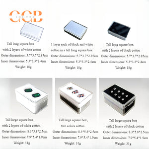 20pcs Plastic Transparent Jewelry Display Box