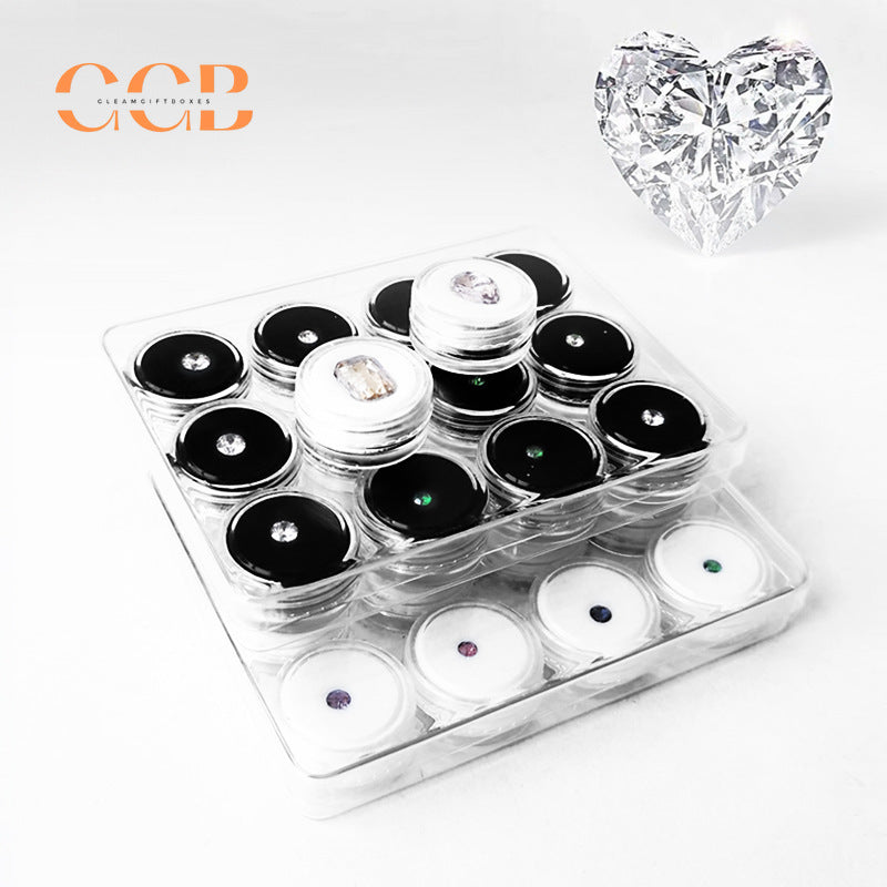 5pcs Acrylic jewelry display tray with lid