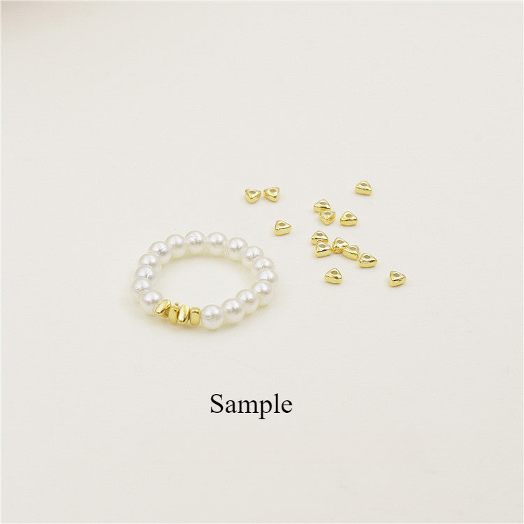 10pcs S925 Sterling Silver Triangle Spacer Beads for Jewelry Making