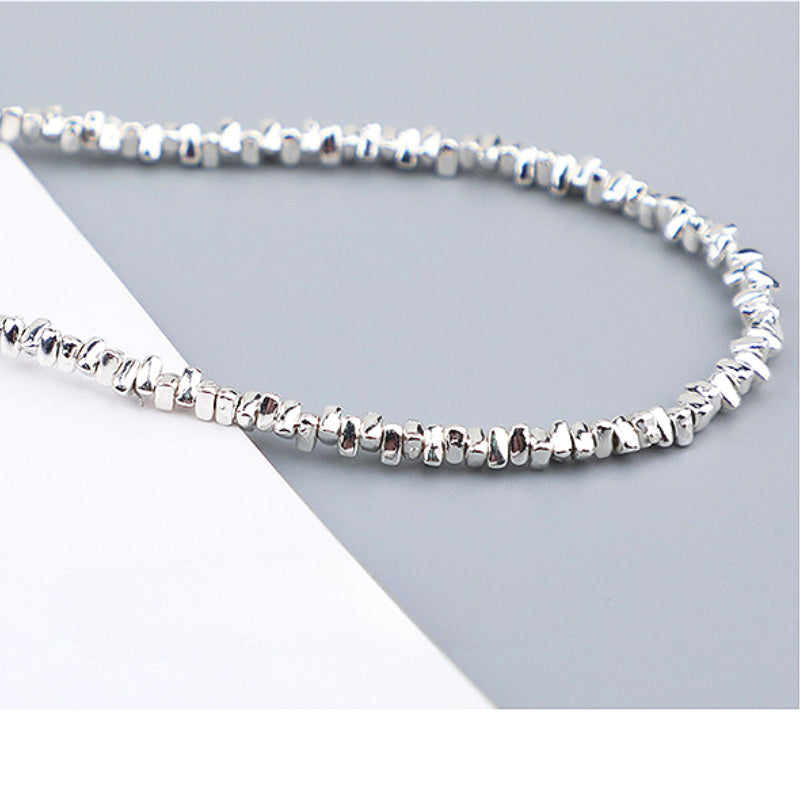 10pcs S925 Silver Triangle Spacer Beads