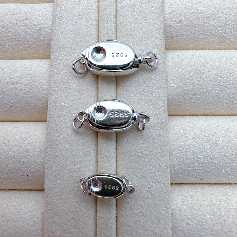 S925 Sterling Silver Bean Clasp