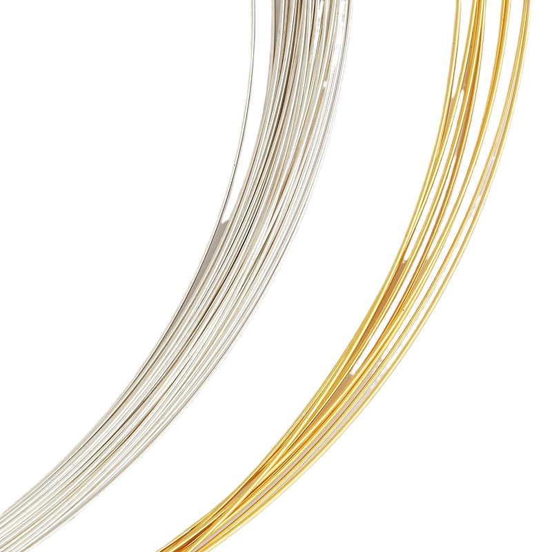 S925 Sterling Silver Thread for DIY Jewelry Making - 0.4-0.5mm Beading Wire