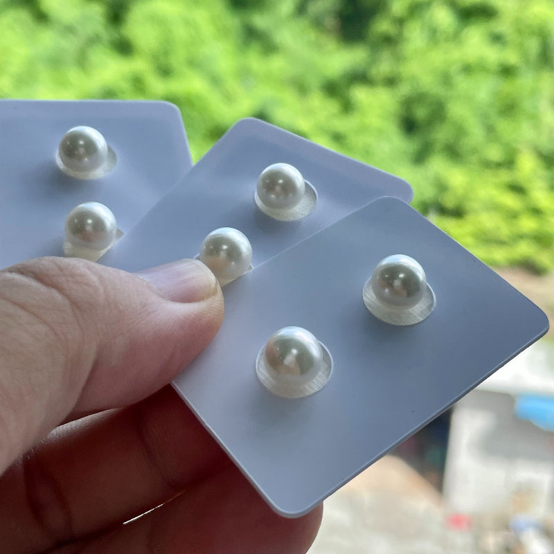 3A  7-13mmAustralian South Sea Pearl Stud Earrings Round High Luster AAA Quality Saltwater Pearl Jewelry Gift for Her