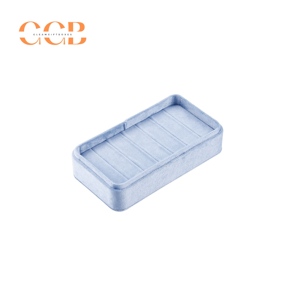 Velvet ring jewelry box tray, jewelry storage and display organizer, velvet ring holder case, wholesale jewelry packaging and display