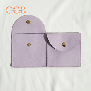 20pcs 9 color jewelry pouch set, 8x8cm suede snap button pouch for rings earrings necklaces, multi color jewelry packaging bags