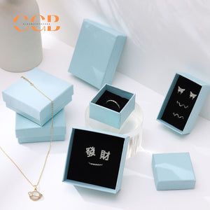 10pcs Sky Blue Jewelry Gift Boxes, Classic Packaging for Necklace, Earrings, Ring and Bracelet