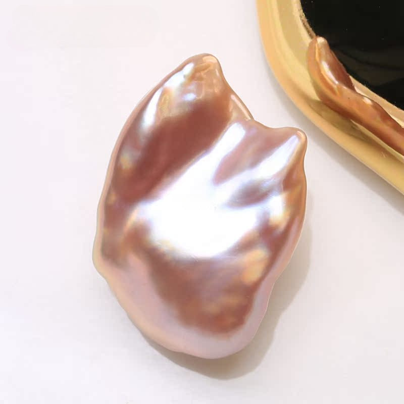 4A 14–17mm Purple Baroque Freshwater Pearl, Undrilled Loose Bead