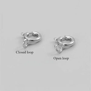 S925 Sterling Silver Spring Buckle for Bracelet & Necklace DIY