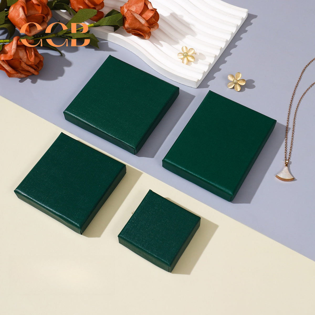 10pcs Blue Ultra-Thin Wholesale Jewelry Gift Boxes, Multi-Color Packaging for Necklace, Earrings, Ring and Bracelet