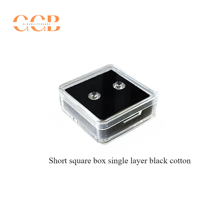 20pcs Plastic Transparent Jewelry Display Box
