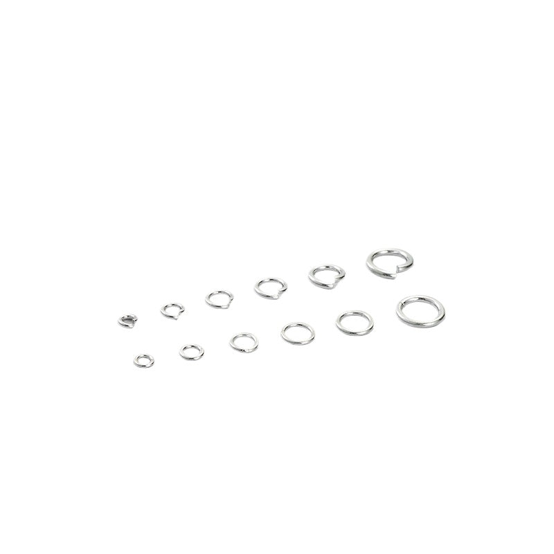 3-10mm 20pcs S925 Sterling Silver Open & Closed Jump Ring Accessories