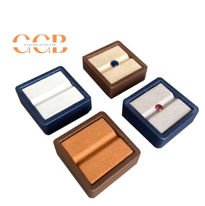 Premium PU Leather Gemstone Tray for Jewelry Making and Wholesale Display