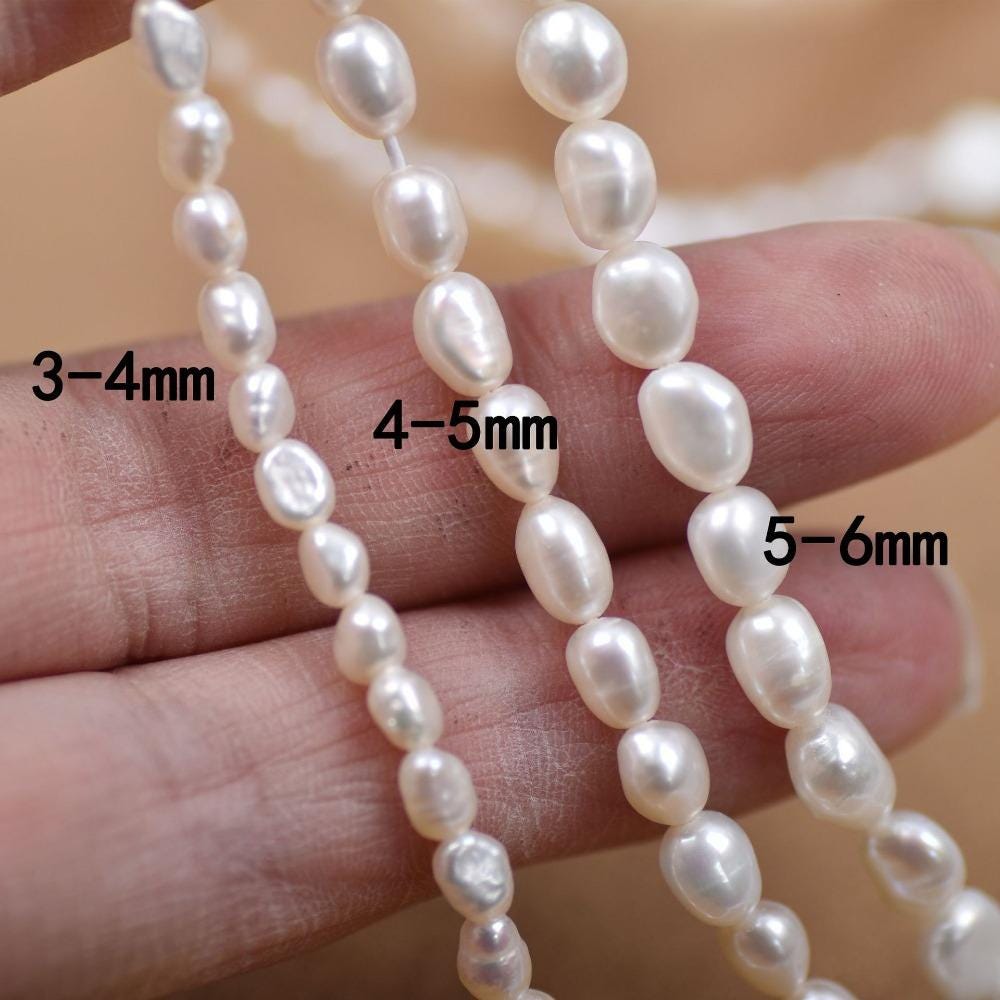 4A 3-11mm Oval Nugget Freshwater Pearl Strand