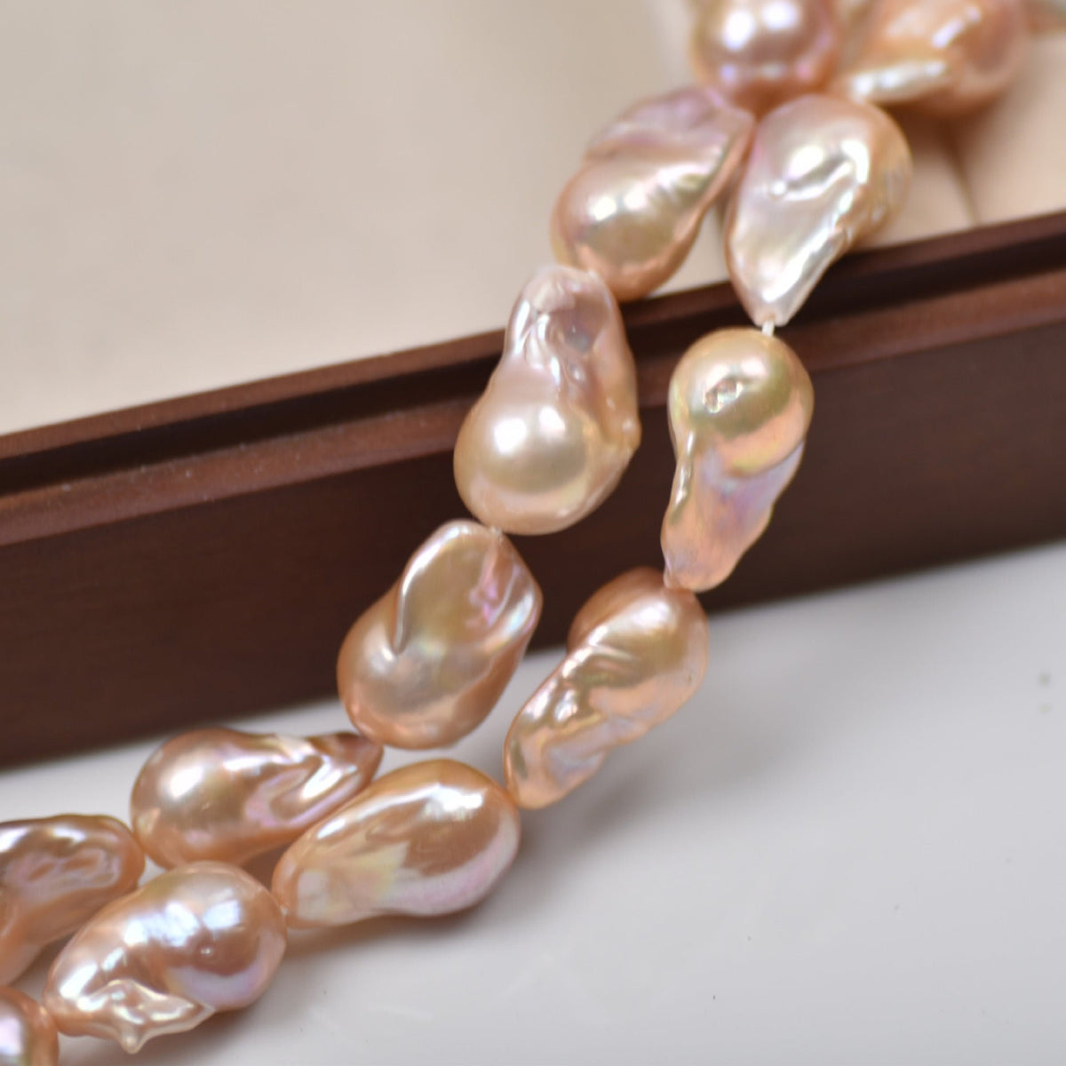 4A 15-25mm Large Flameball Baroque Pearl