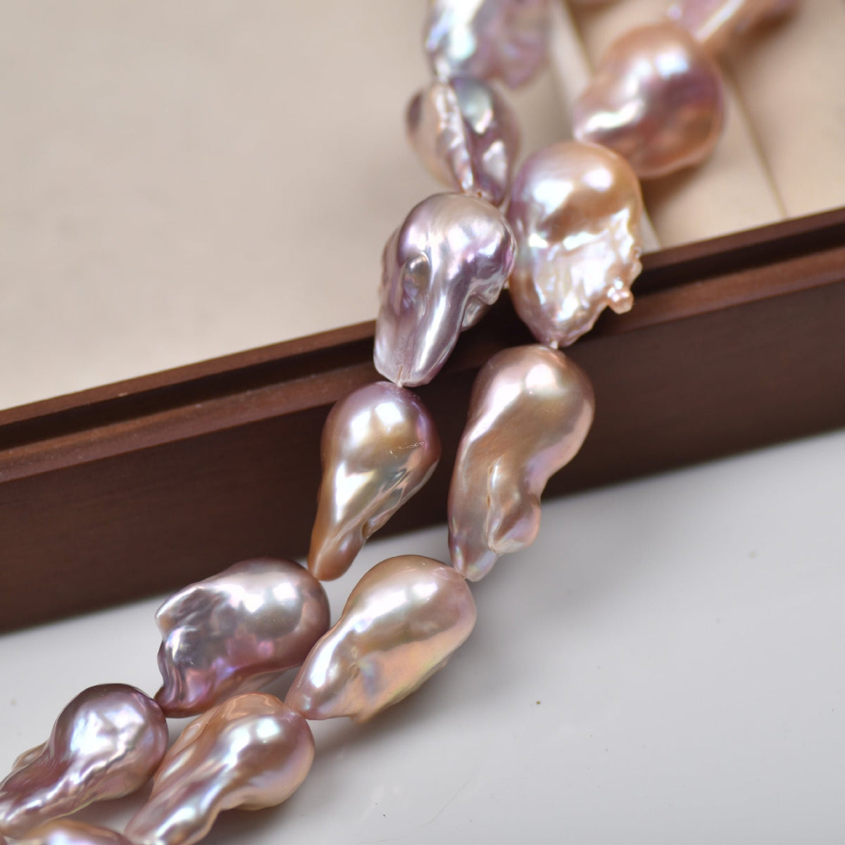 4A 15-25mm Large Flameball Baroque Pearl