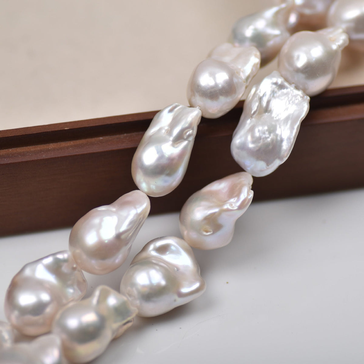 4A 15-25mm Large Flameball Baroque Pearl