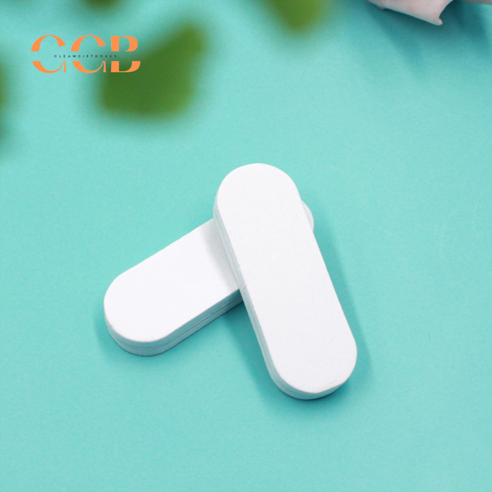 100 pcs 2x5.5cm double sided silver polishing stick mini size jewelry buffing tool, logo printable polishing bar for gold silver jewelry care bulk