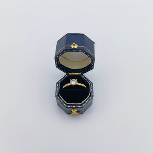 Vintage Style Octagon Hexagon Ring Box Handmade