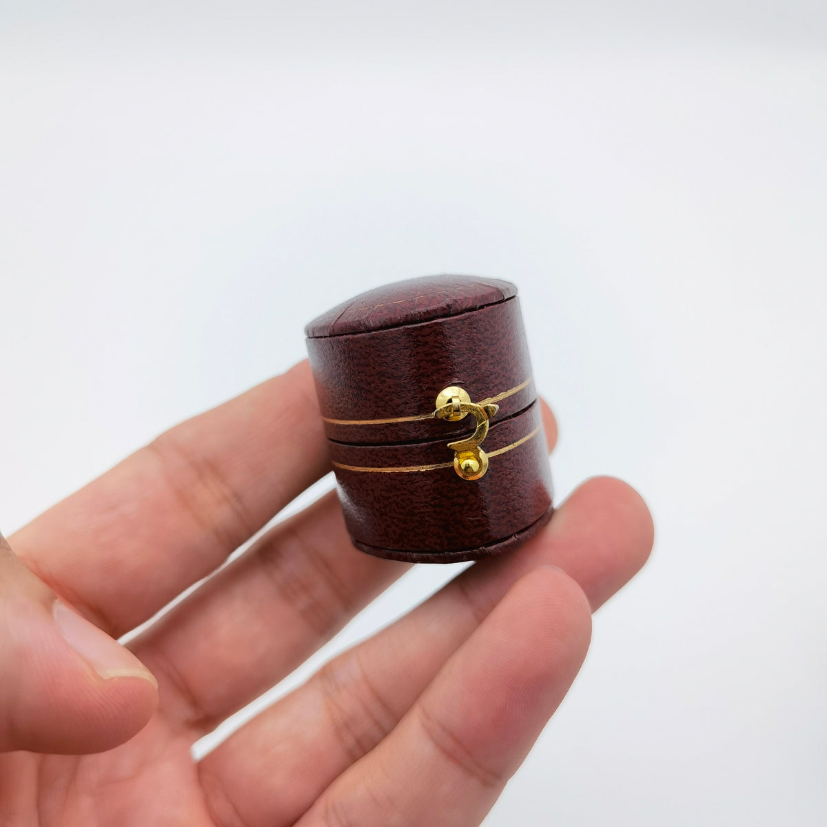 Vintage Heart Red Ring Box Handmade, Engagement & Wedding Set Elegant Keepsake Box, Bridal Photo, Vintage Ring Box