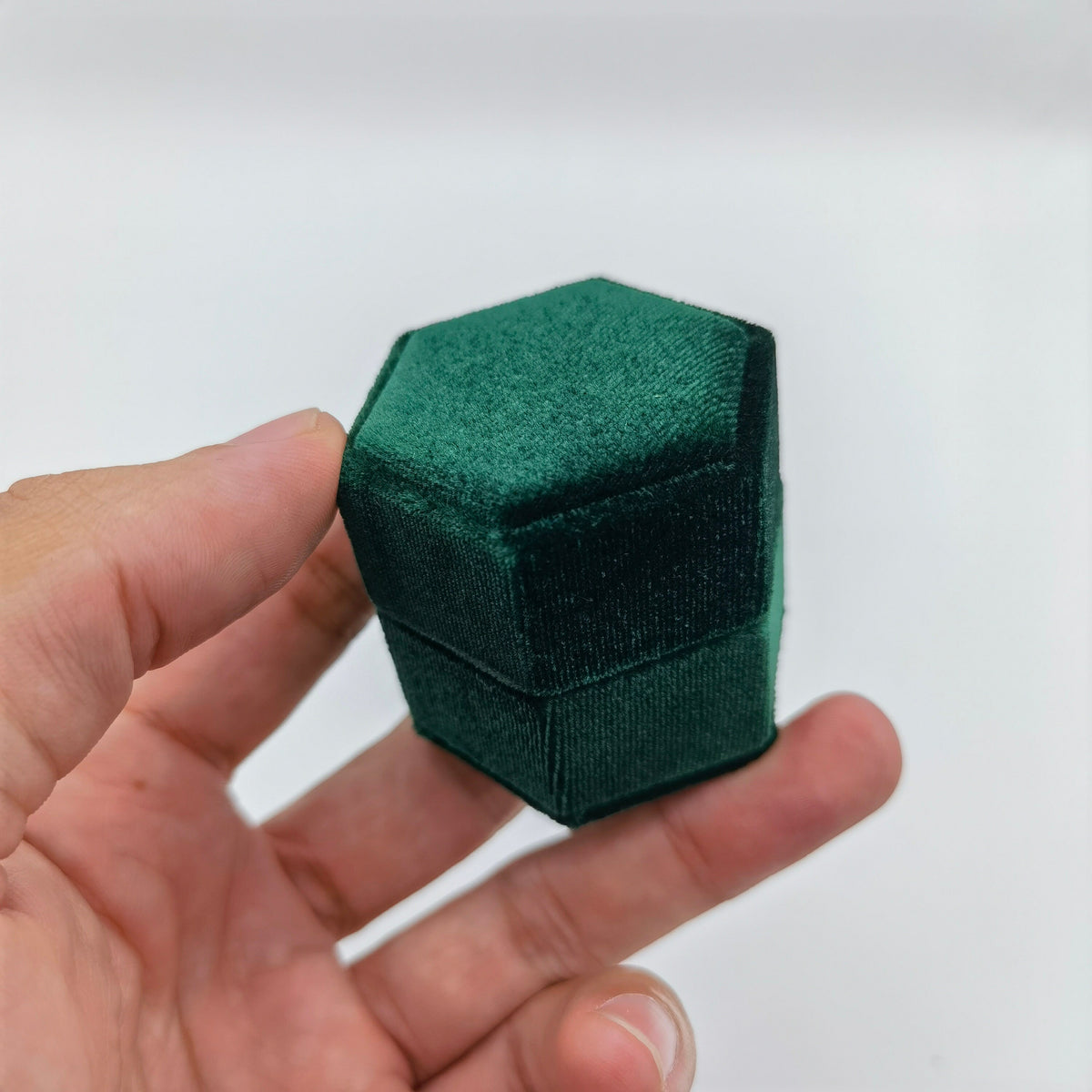 Green Single Slot Velvet Ring Box, Wedding Ring Box, Engagement Ring Box, Oxford Ring Box, Proposal Ring Box, Earrings Box