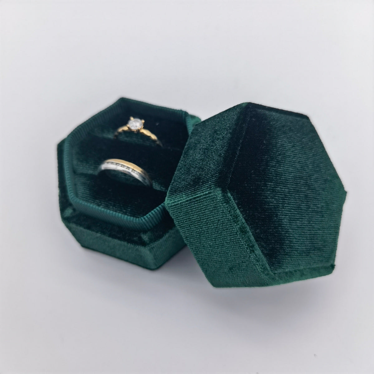 Green Velvet Ring Box