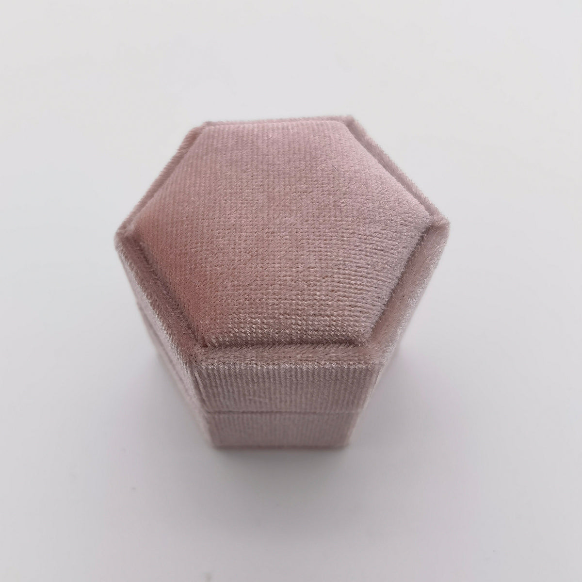 Light Pink Single Slot Velvet Ring Box