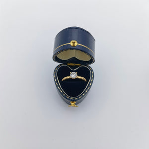 Vintage Heart Ring Box Handmade